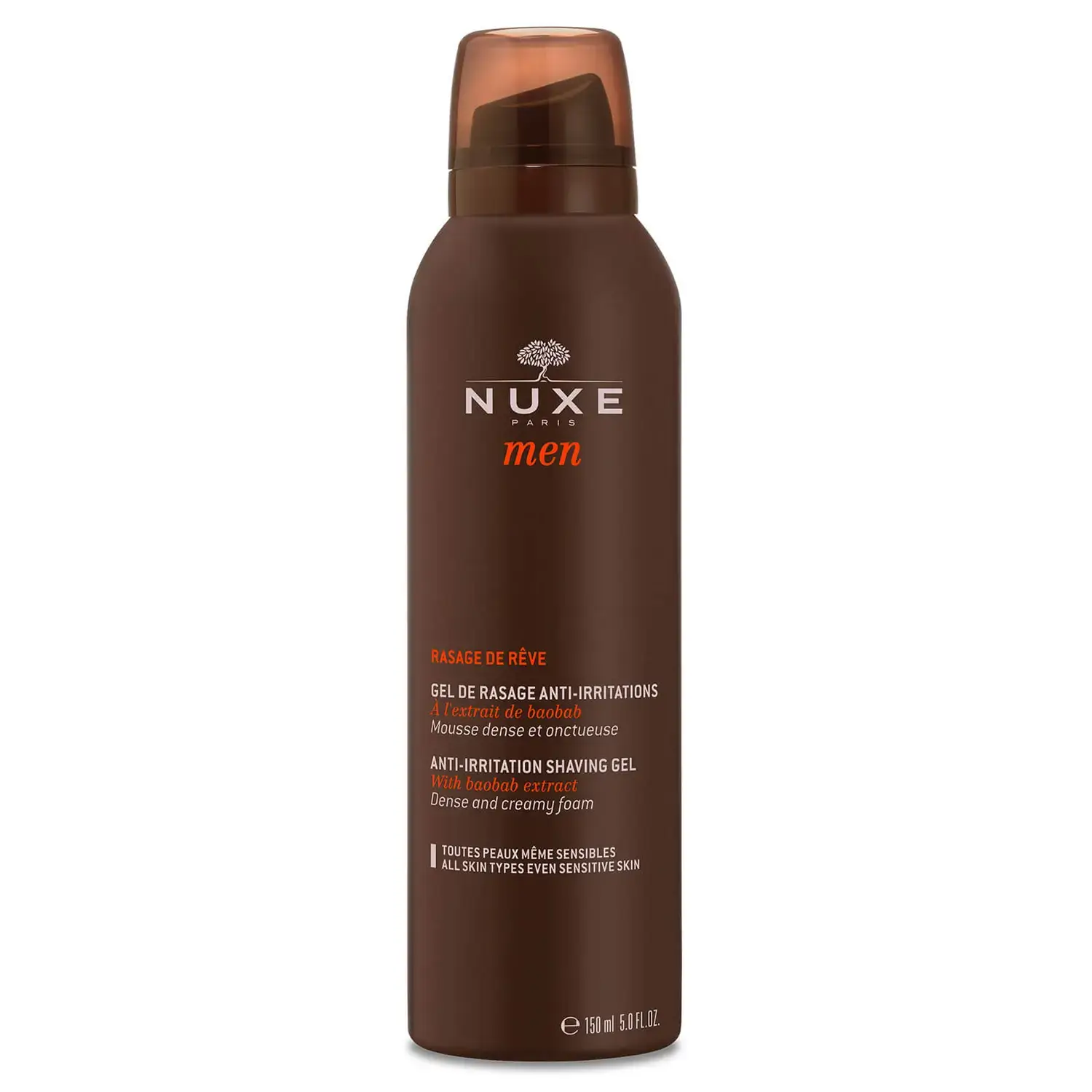 NUXE MEN RASAGE DE REVE GEL DE RASAGE ANTI-IRRITATIONS 150ML