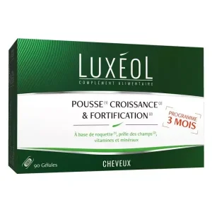 Luxéol Cheveux pousse, croissance et fortification - 3MOIS