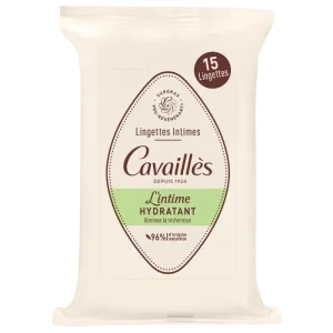 Rogé Cavaillès Lingettes Intimes Sécheresse Olivier Nourrissantes – 15 lingettes