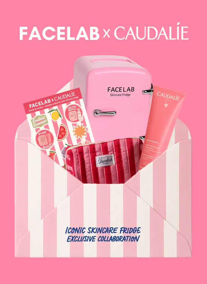 FACELAB SKINCARE FRIDGE BABY PINK X CAUDALIE