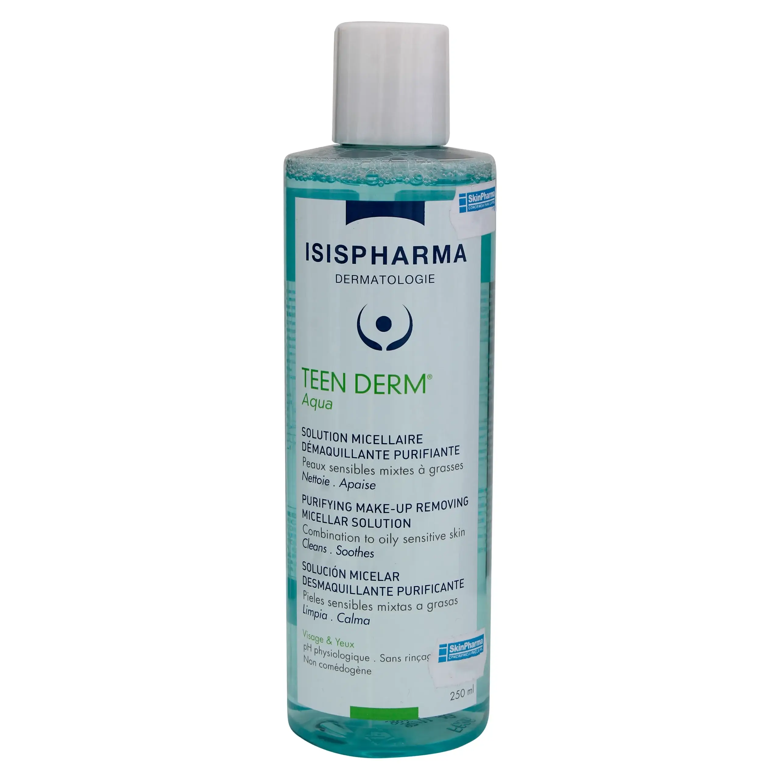 ISISPHARMA TEEN DERM AQUA SOLUTION MICELLAIRE DEMAQUILLANTE PURIFIANTE 250ML