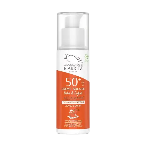 BIARRITZ CREME SOLAIRE BEBE ET ENFANT SPF 50+ 100ML