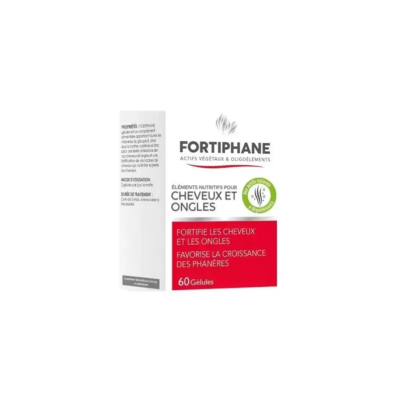 Fortiphane cheveux et ongles 60 gelules