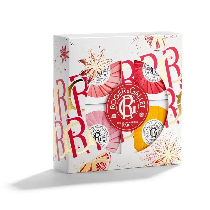 3701436921279_1 Roger & Gallet Savon Solide Bienfaisant Fleur de Figuier + Gingembre Rouge + Rose + Bois d'Orange – Image 1