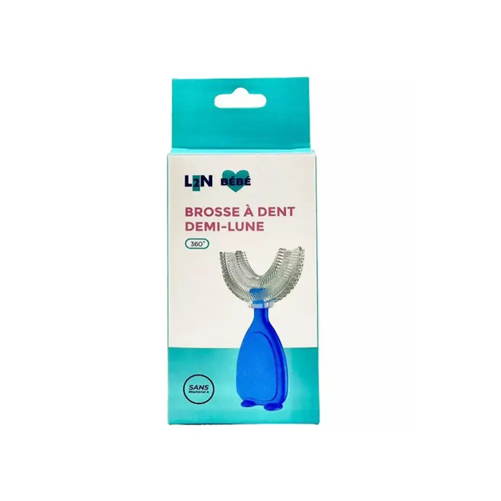 L2N TRADING Brosse à Dent Demi-Lune 360 Degrés - 1 Brosse