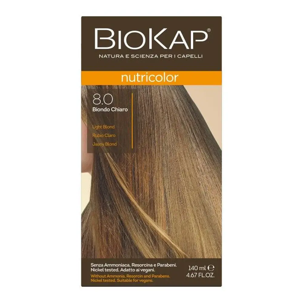 BIOKAP NUTRICOLOR 8.0 BLOND CLAIR