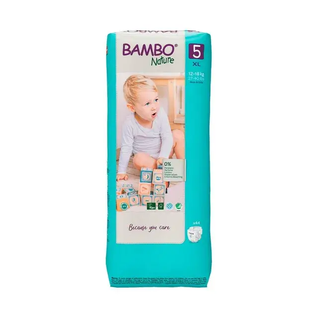 BAMBO NATURE COUCHE TAILLE 5XL 12-18kg 44 PCS