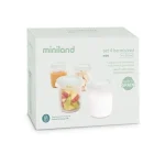 miniland set 4 pot de conservation mint 200ml