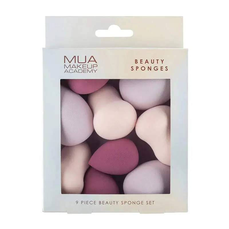 Beauty-Sponges-Box-2023_1800x1800-2 MUA 9 PIECES MAKEUP SPONGE SET – Image 1