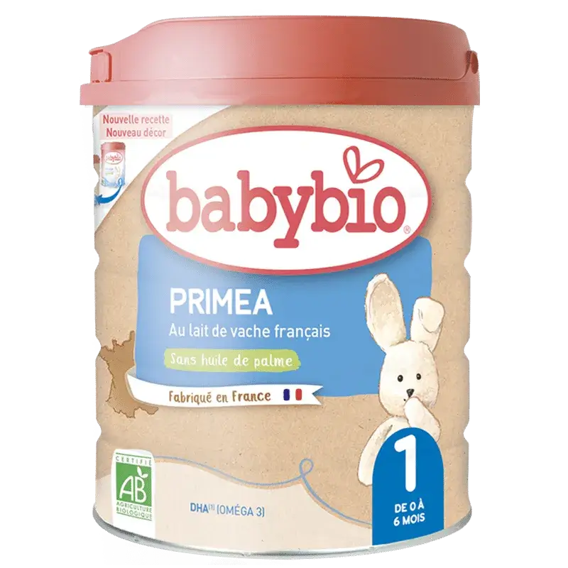 babybio primea au lait de fermes francaises de 0 à 6mois 800g