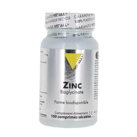 VITALL+ ZINC BISGLYCINATE 100 COMPRIMES