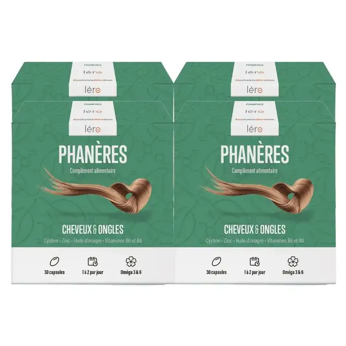 3401526172597 Léro Phanères cheveux et ongles - 90 capsules + 30 offertes – Image 1