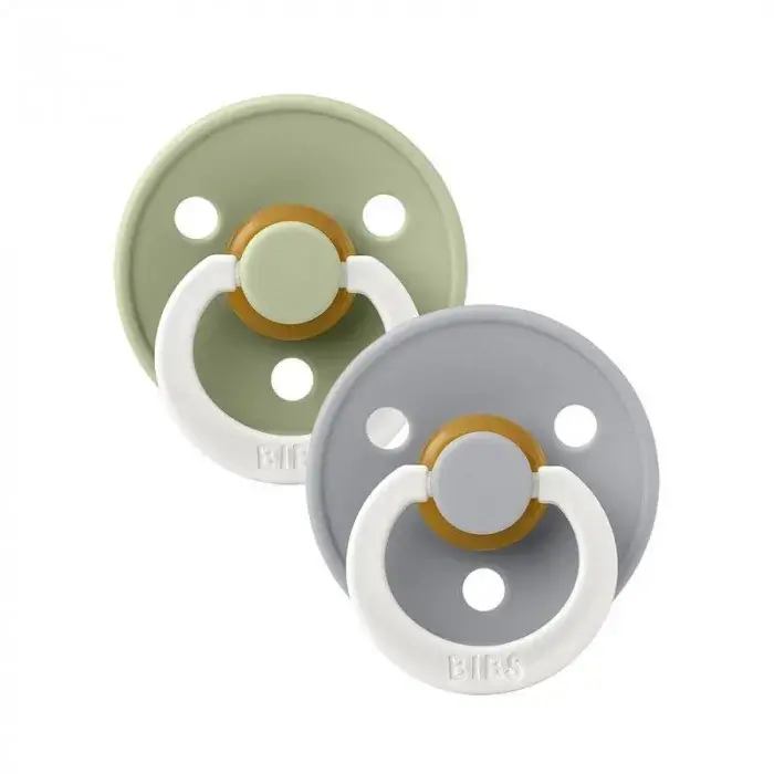 BiBS - Glow in the Dark - Sucette Stage 1 - Anatomique - Sage Glow / Cloud Glow