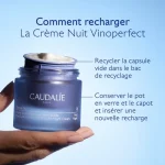 CAUDALIE VINOPERFECT CREME NUIT GLYCOLIQUE ANTI TACHES RECHARGE 5O ML – Image 2