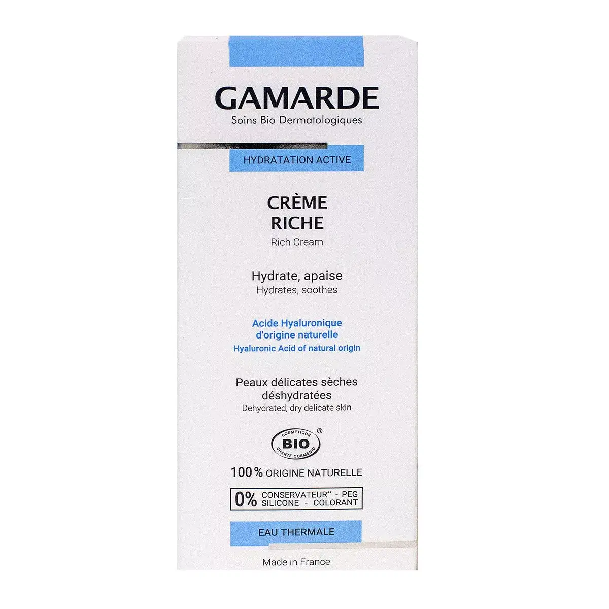 GAMARDE HYDRATATION ACTIVE CREME RICHE 40ML