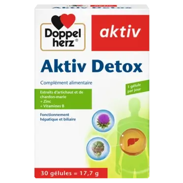 DOPPELHERZ AKTIV DETOX 30 GELULES