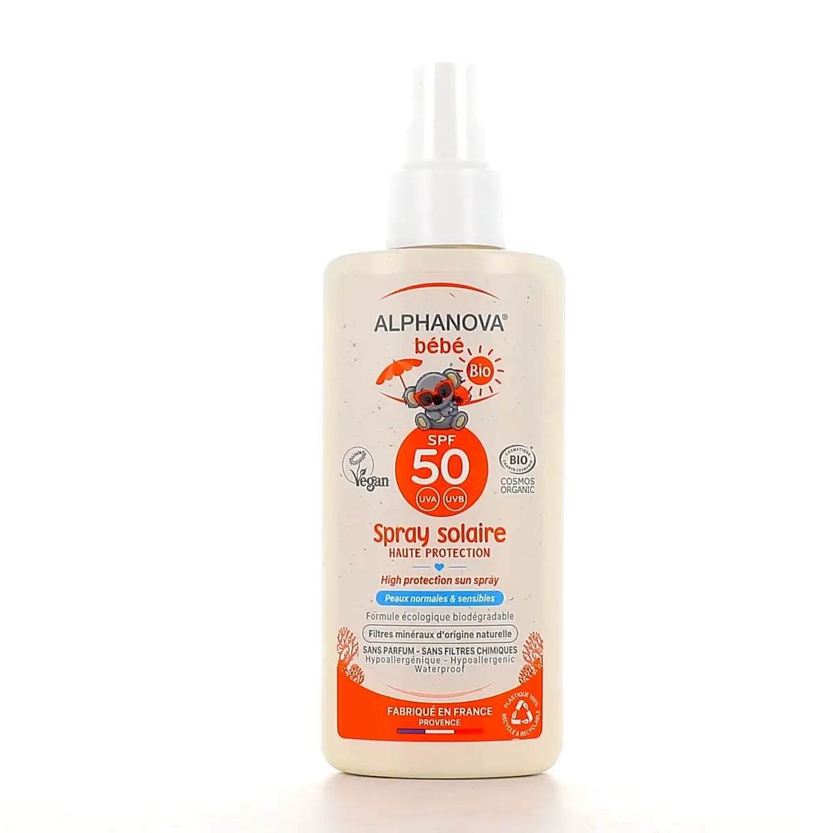 Alphanova Bébé Spray Solaire Bio SPF 50