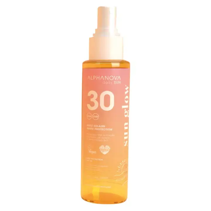ALPHANOVA SUN GLOW DAILY SUN HUILE SOLAIRE SPF30 125ML