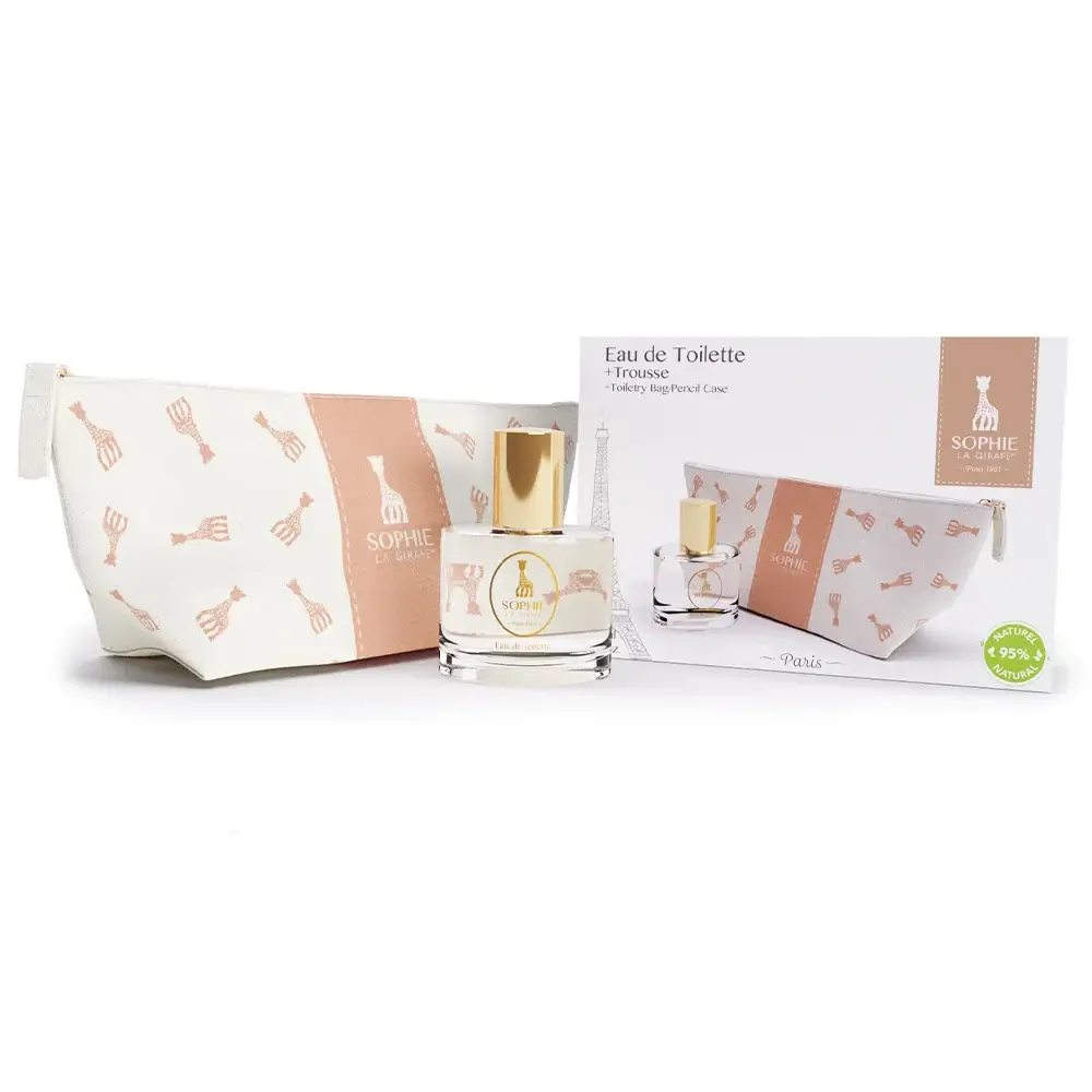 1_ab378218-91ac-4a3c-be60-ba1da6c46a6f SOPHIE LA GIRAFE - COFFRET EAU DE TOILETTE 50 ML + TROUSSE – Image 1