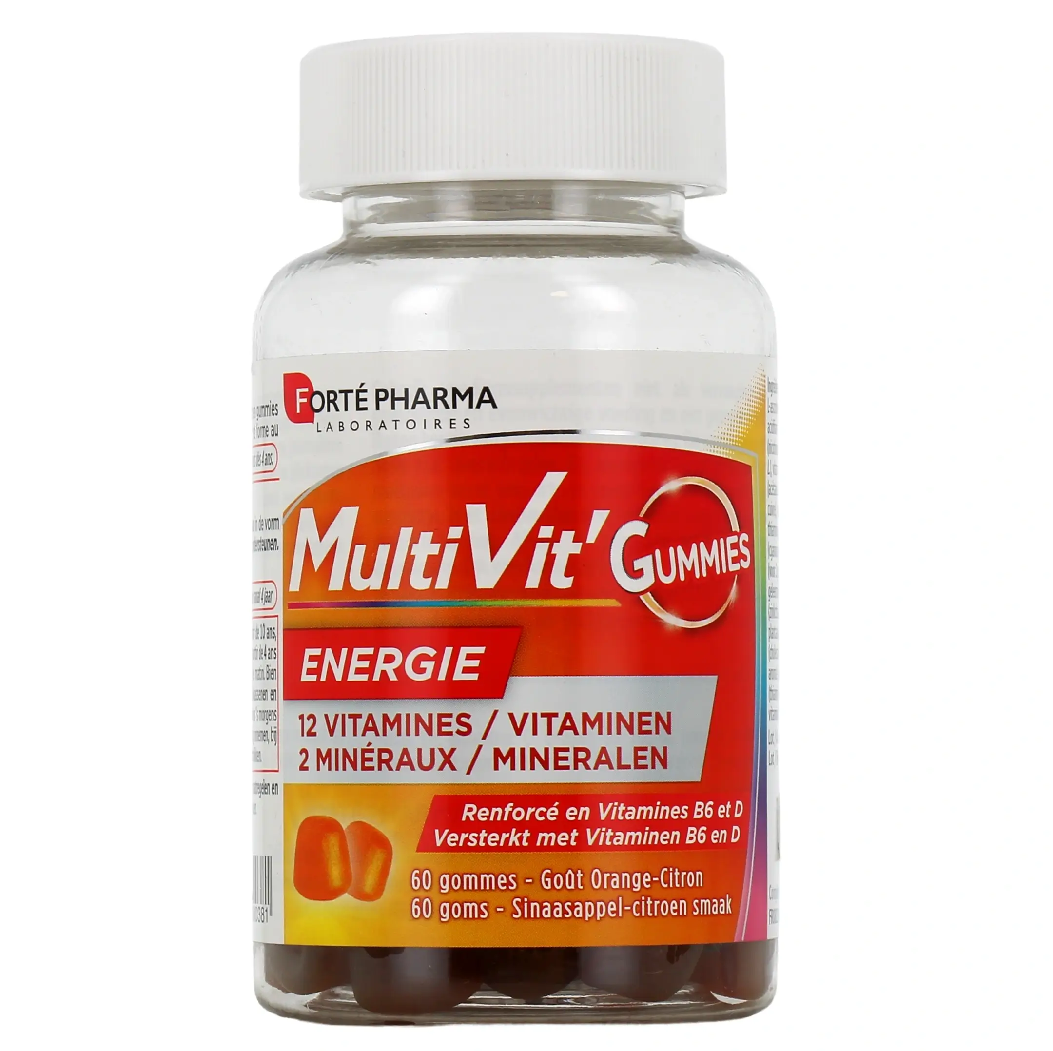 Forté Pharma Multivit' Gummies énergie 12 vitamines / 12 mineraux 60gummies