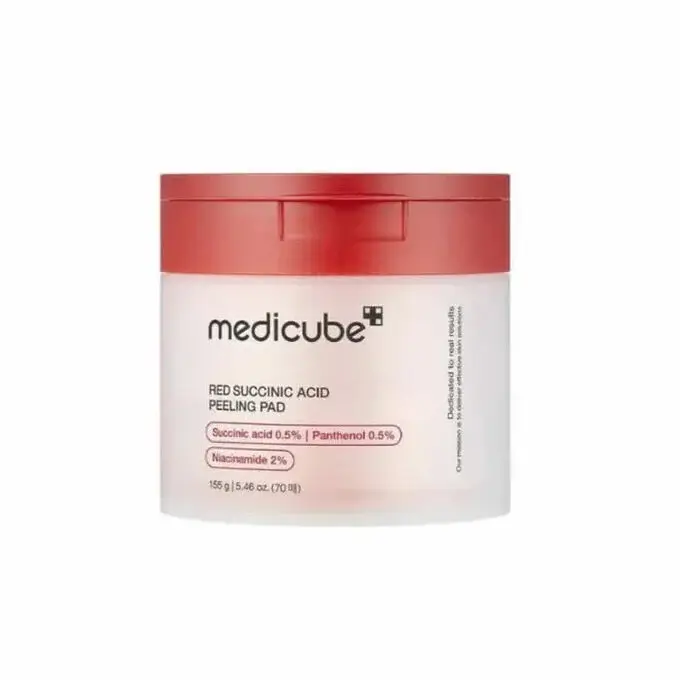 8809960356170 MEDICUBE RED SUCCINIC ACID PEELING PAD 155G-70 PADS – Image 1