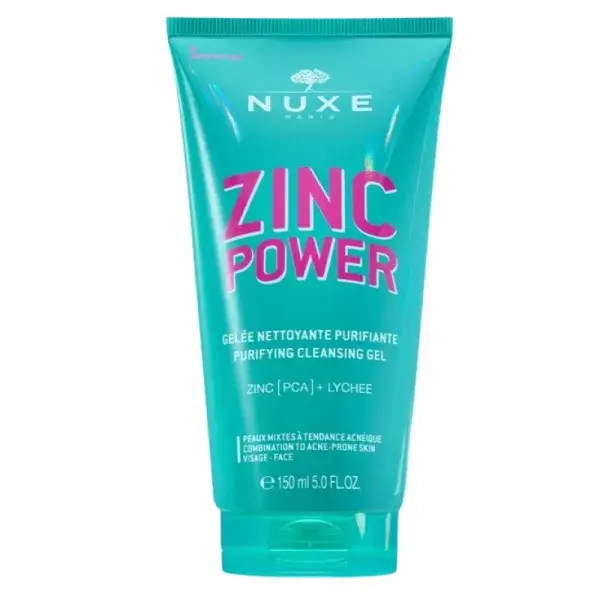 NUXE ZINC POWER GELEE NETTOYANTE PURIFIANTE 150ML