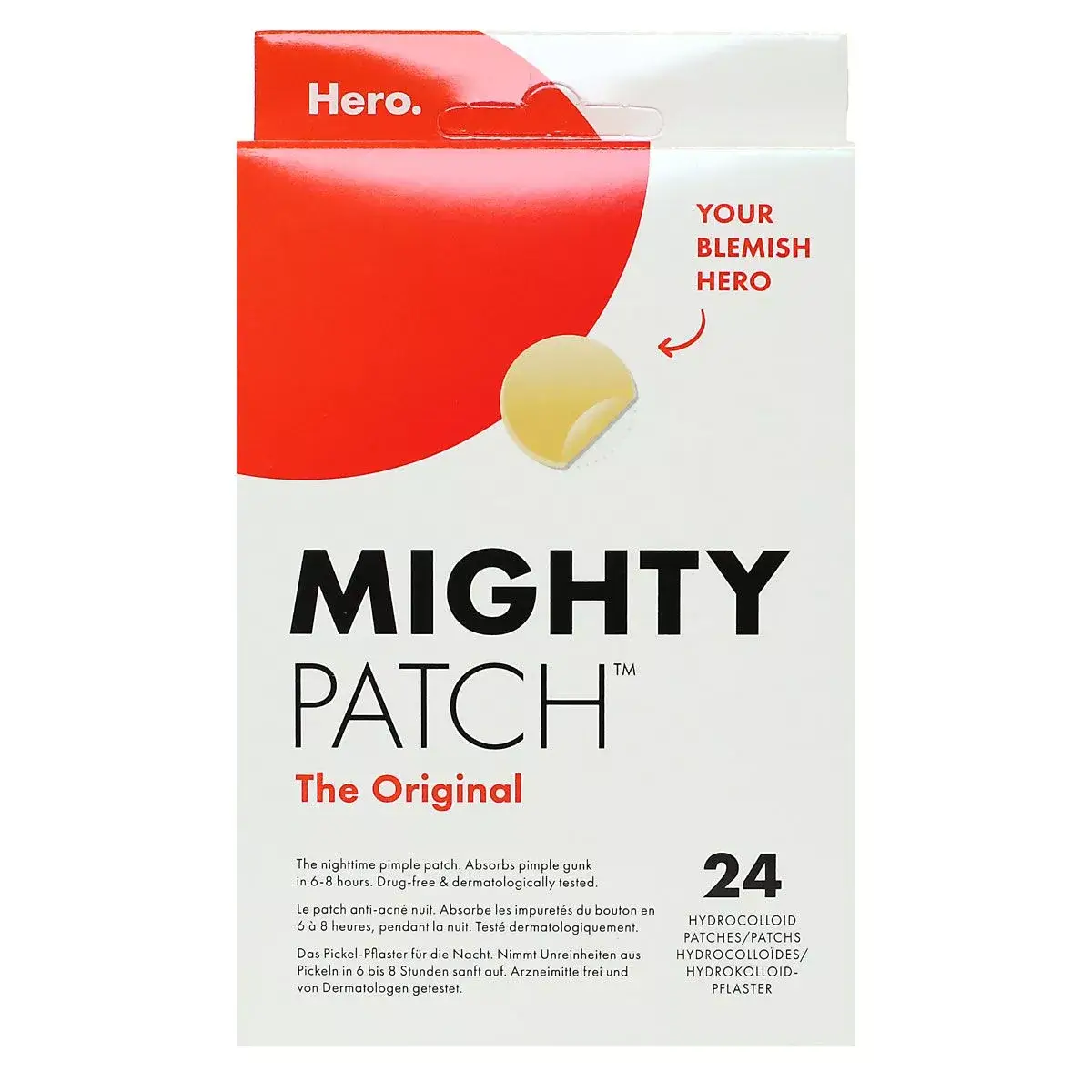 Hero Mighty Patch Original nuit 24 patchs hydrocolloïdes anti-acné