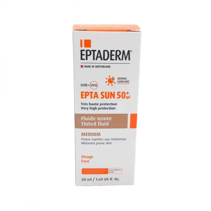 EPTADERM EPTA SUN SPF50+ TEINTE MEDIUM 50ML