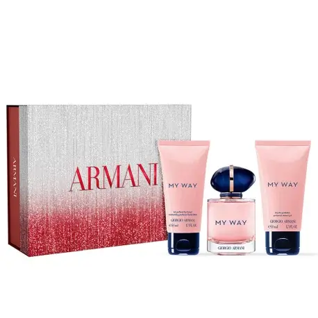 Armani MY WAY Coffret eau de parfum + lait parfumé hydratant + gel douche