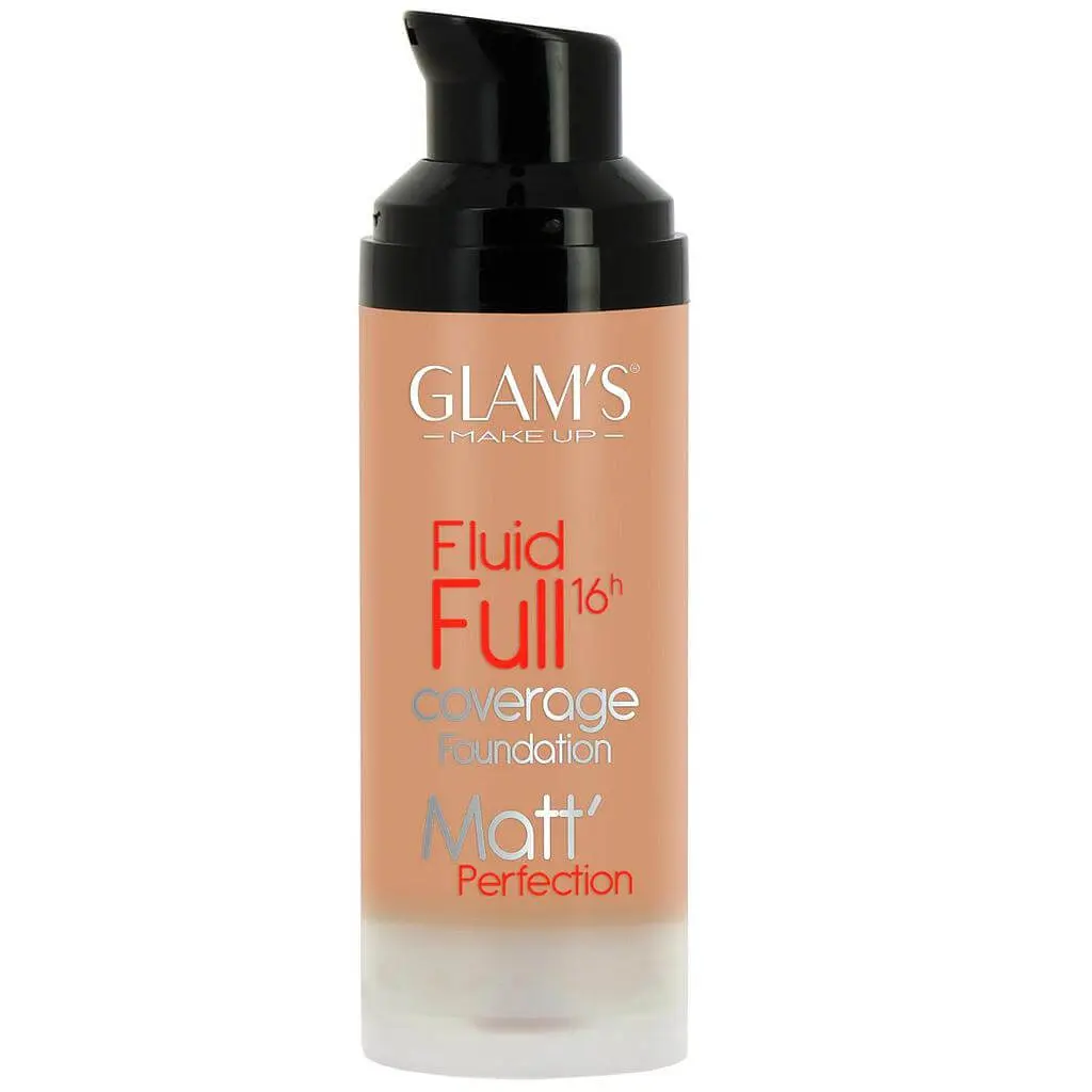 14616 GLAM’S FLUID FULL 16H COVERAGE FOUDATION MATT FONT DE TEINT 223 ROSY BEIGE – Image 1