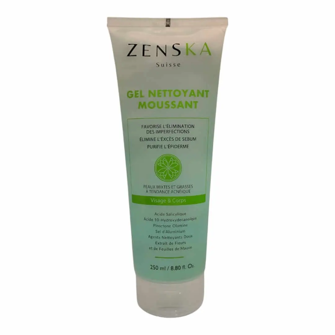 312245a7-204d-45a6-9f88-48705f683f66 ZENSKA GEL NETTOYANT MOUSSANT VISAGE ET CORPS 250 ML – Image 1