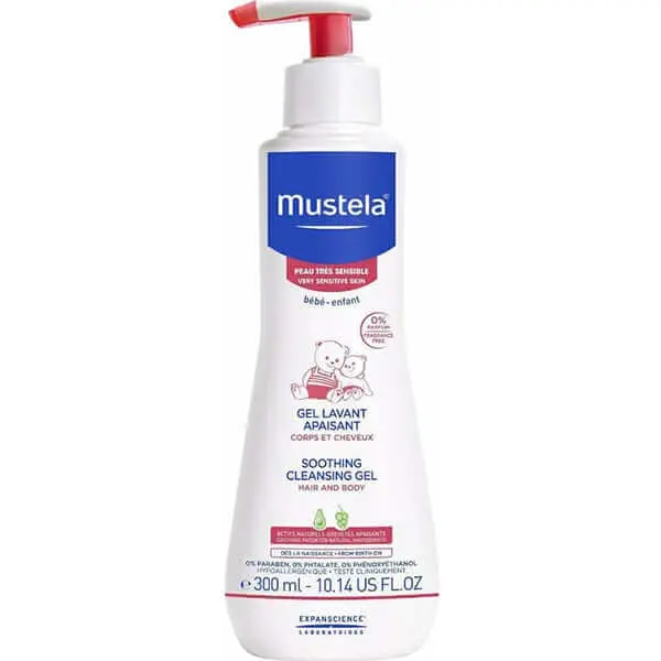 MustelaGel Lavant Apaisant Corps Et Cheveux 300ml Peaux Tres Sensibles Mustela