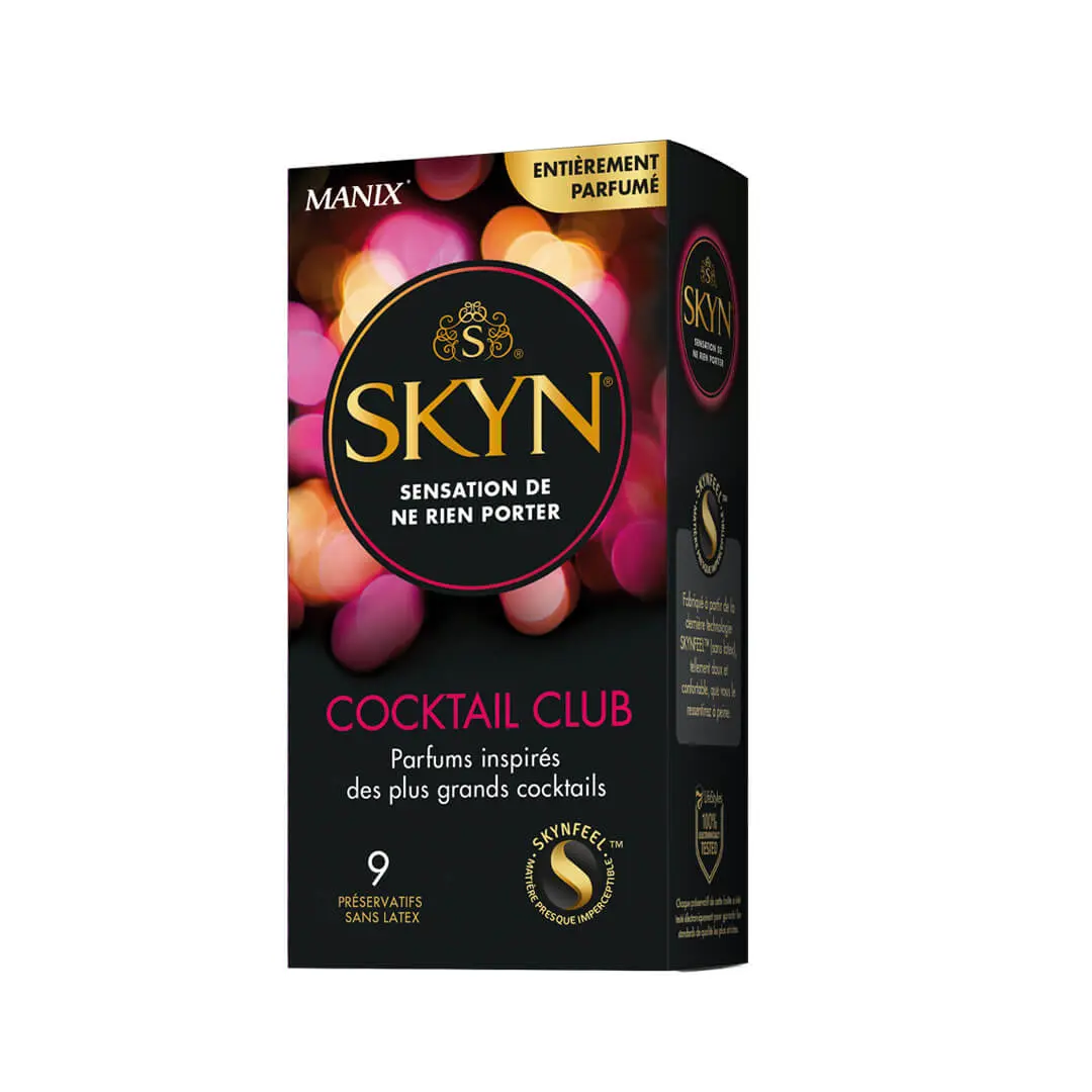 3532281664505 Manix Skyn Cocktail Club 9 Préservatifs – Image 1