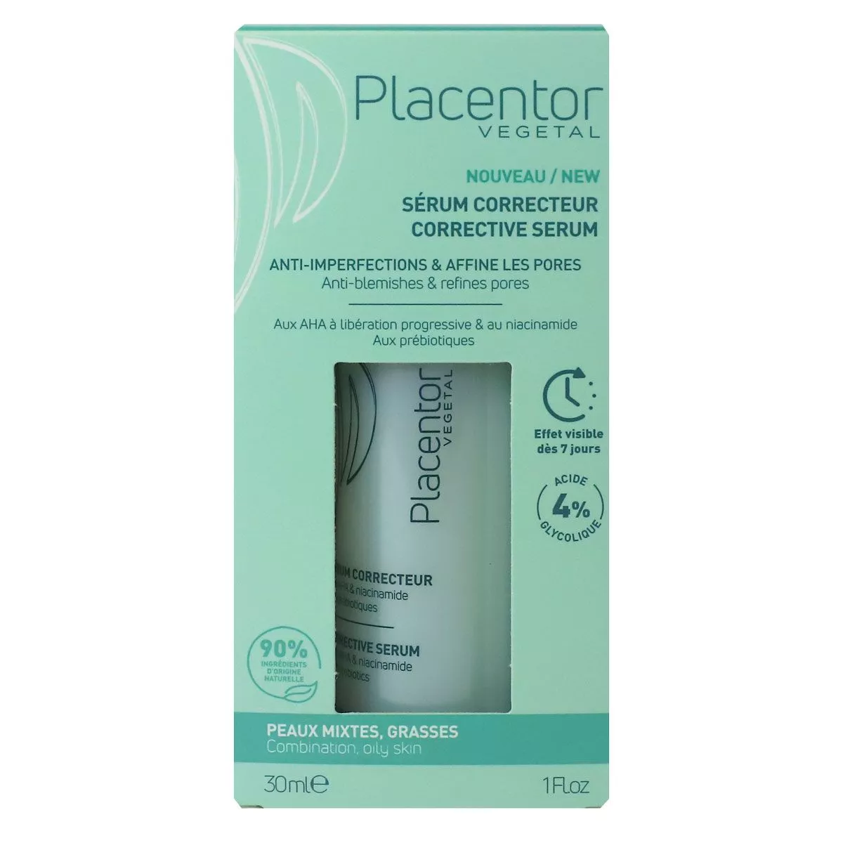 PLACENTOR SERUM CORRECTEUR PEAUX MIXTES.GRASSE 30ML