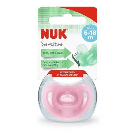 4008600313212 NUK Sucette Sensitive 6-18m – Image 1