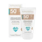 ALPHANOVA SANTE Crème Solaire Teintée Nude SPF50+ Hypoallergénique - sans parfum - Naturelle et Certifiée Bio - 50g