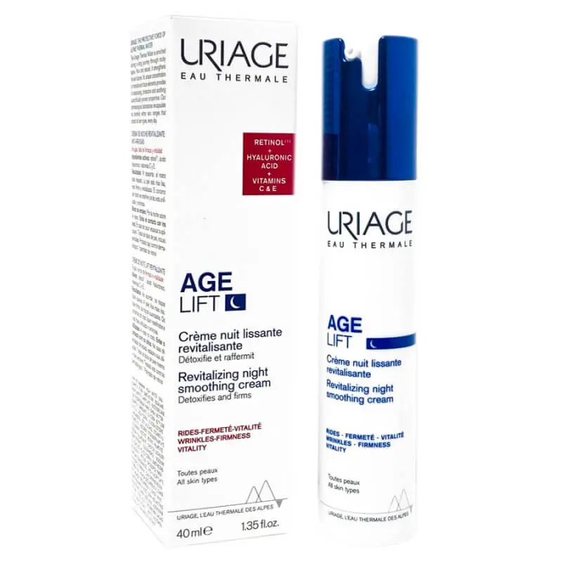 50 URIAGE AGE LIFT CREME NUIT LISSANTE REVITALISSANTE 40 ML – Image 1
