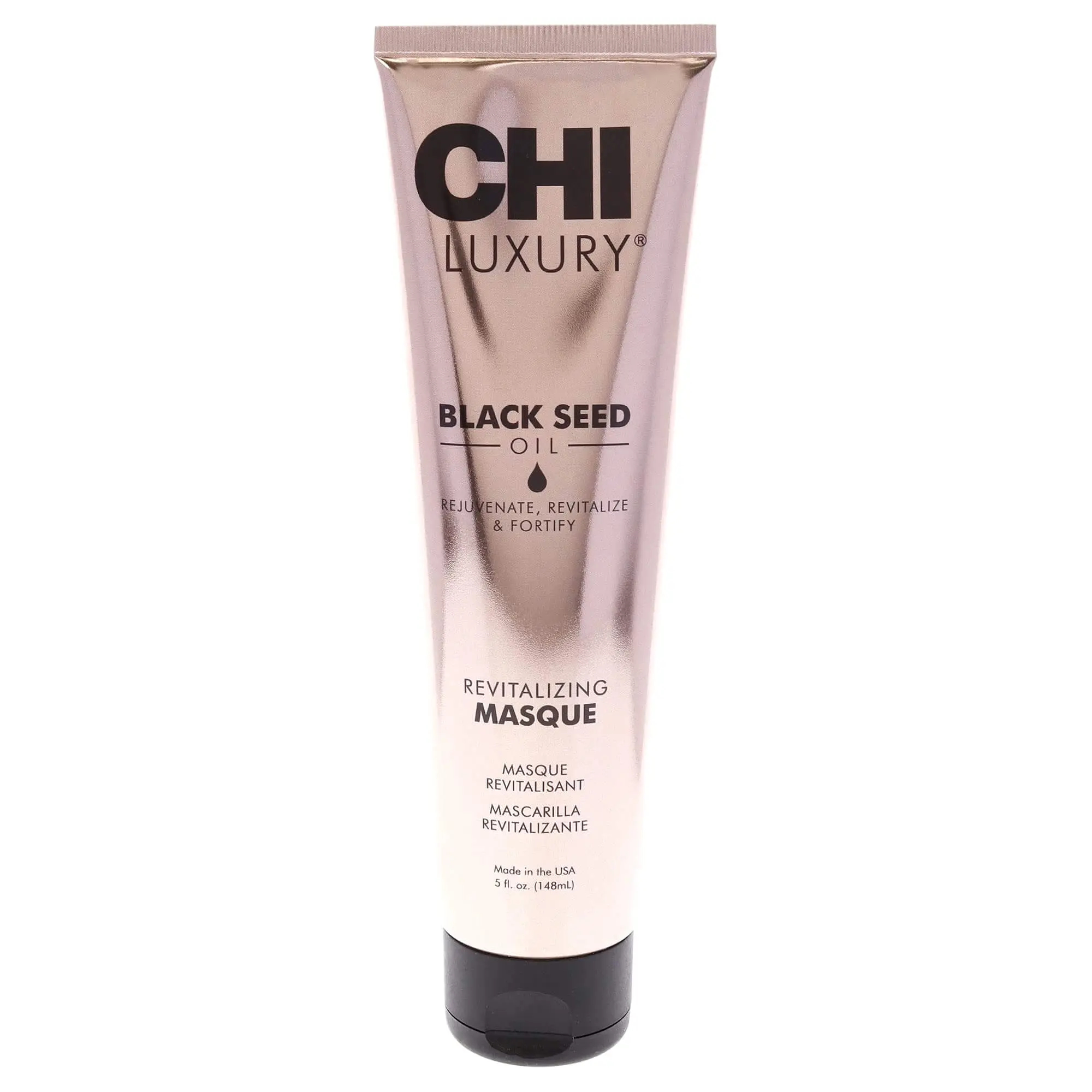 Version 1.0.0 CHI LUXURY BLACK SEED OIL BLEND MASQUE REVITALISANT 148ML – Image 1