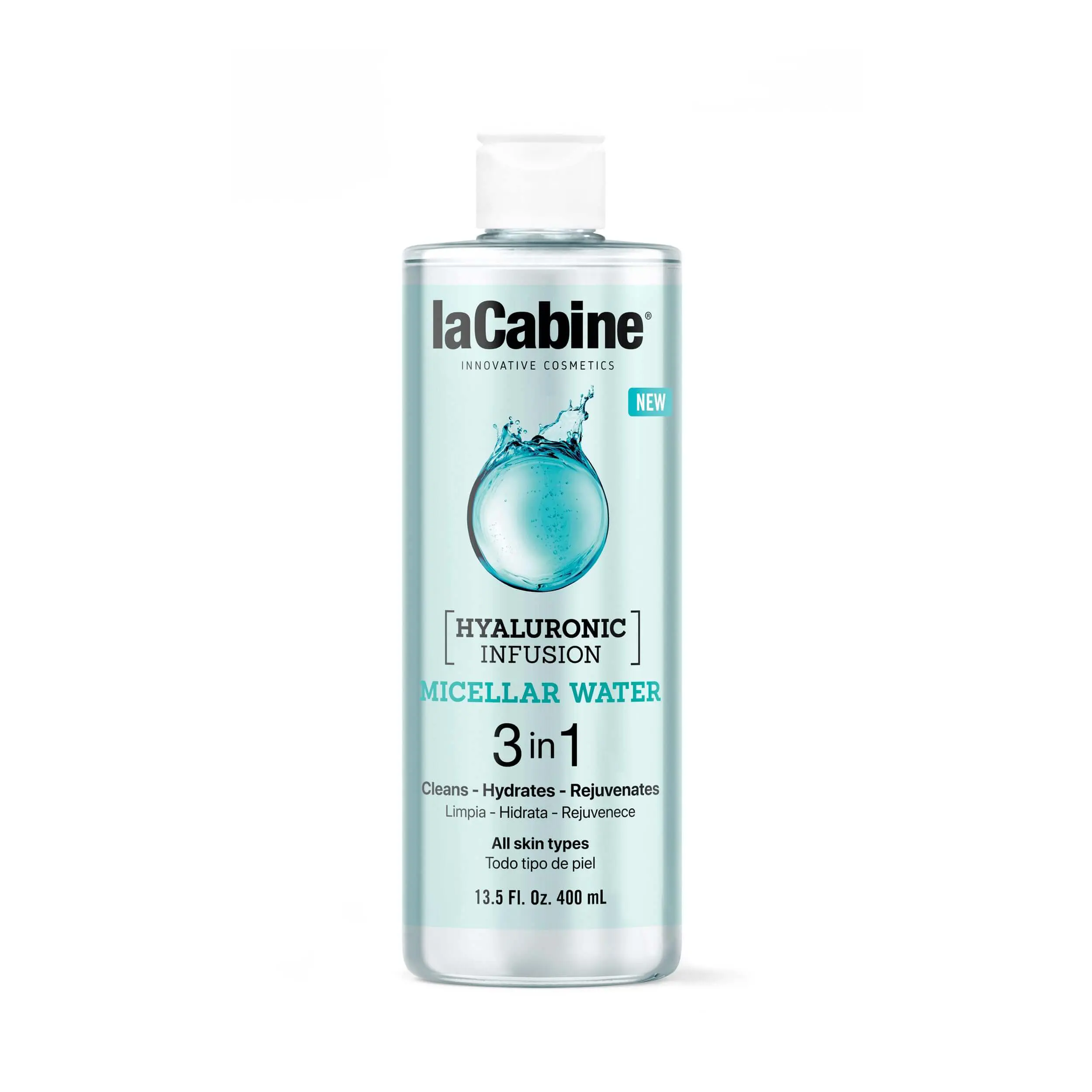 61wXZbwoCbL LACABINE HYALURONIC INFUSION EAU MICELLAIRE 3 EN 1 400ML – Image 1