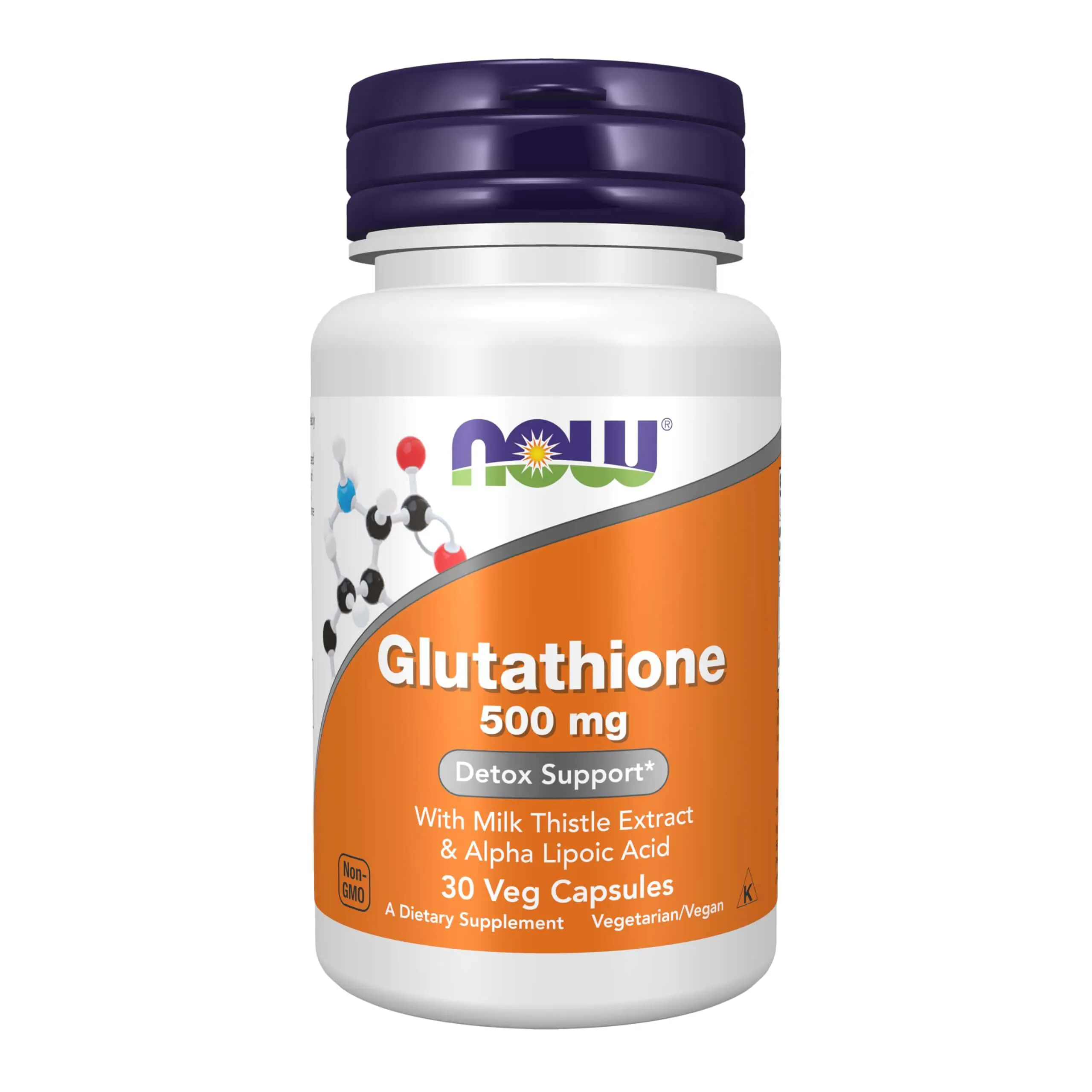 NOW Foods Glutathione 500 mg - 30 Veg Capsules