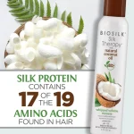 BIOSILK SILK THERAPY NATURAL COCONUT OIL MOUSSE CHEVEUX VOLUMISSANTE 227 G – Image 2