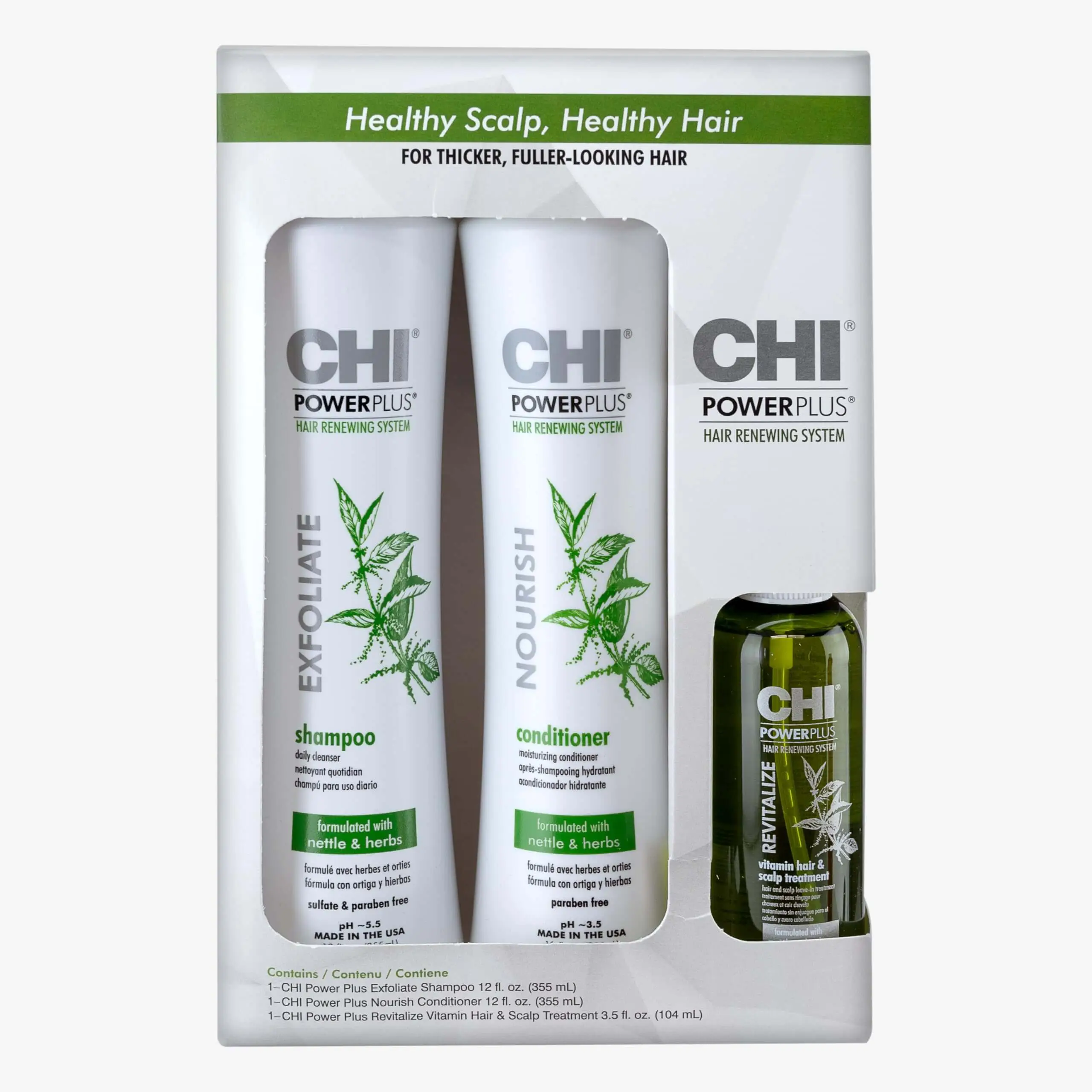 CHI Power Plus Starter Kit SHAMPO + CONDITIONER + TREATMENT