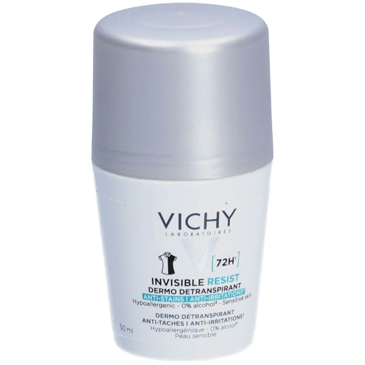 BE04739165-p13 Vichy Déodorant Invisible Resist Dermo-Détranspirant 72H Roll-On 50 ml – Image 1