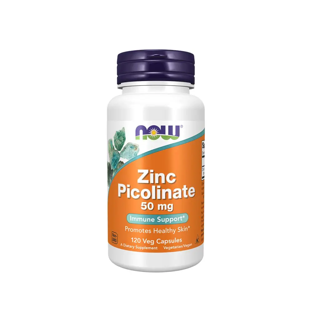 NOW Foods, Zinc Picolinate, 50 mg, 120 Veg Capsules