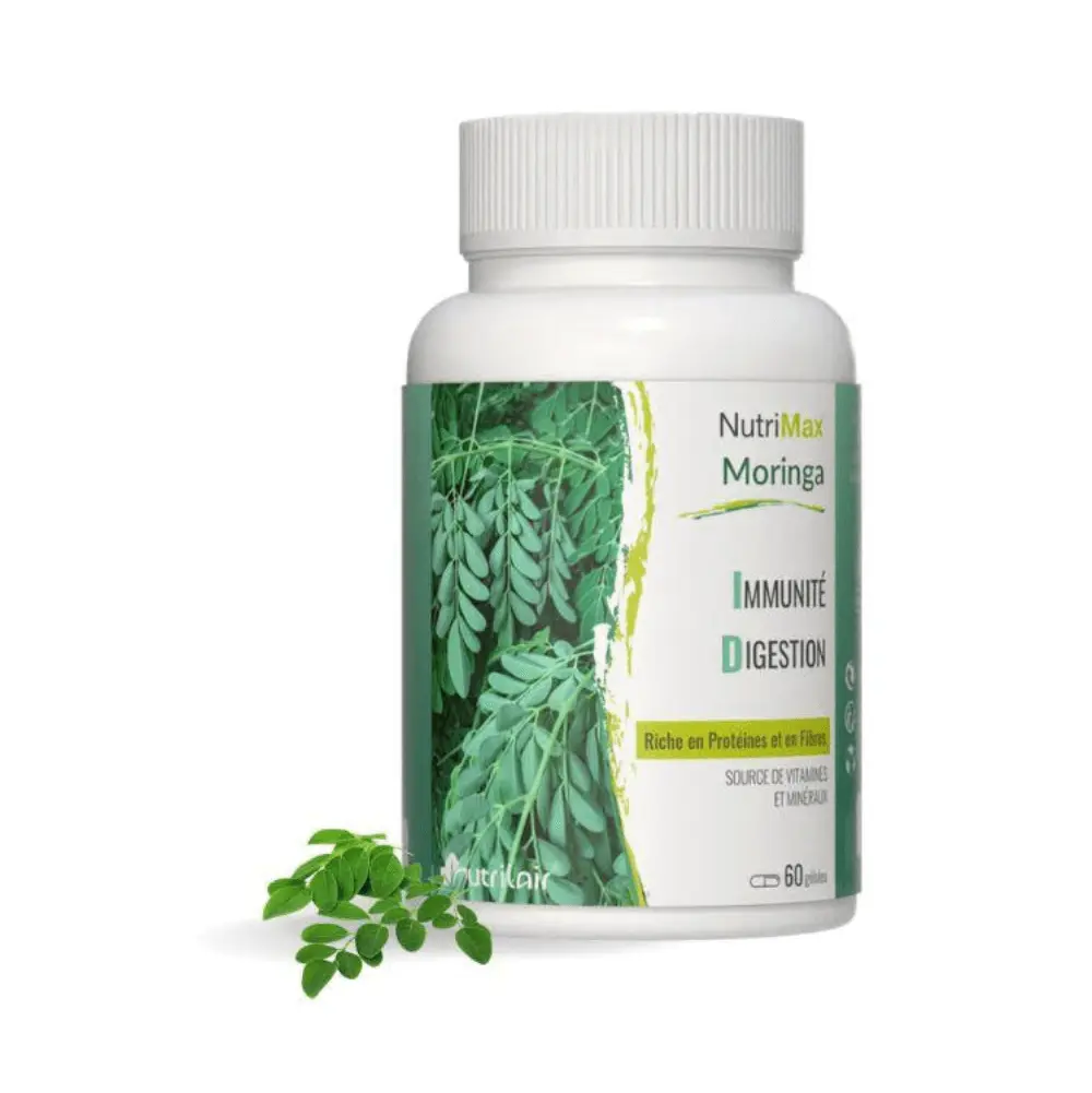 REPONSE DELICATE (8) NUTRIMAX MORINGA 60 GELULES DOSEES A 380 G – Image 1