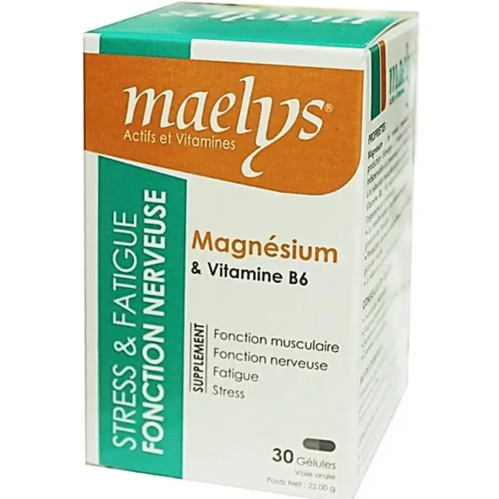 Maelys Magnésium avec Vitamine B6 – 30 Gélules
