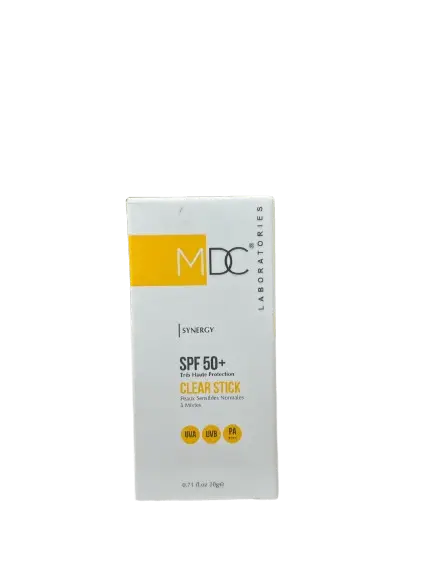 WhatsApp_Image_2025-04-26_at_17.02.25-removebg-preview MDC CLEAR STICK SPF 50+ PEAU SENSIBLE NORMALES A MIXTES 20G – Image 1