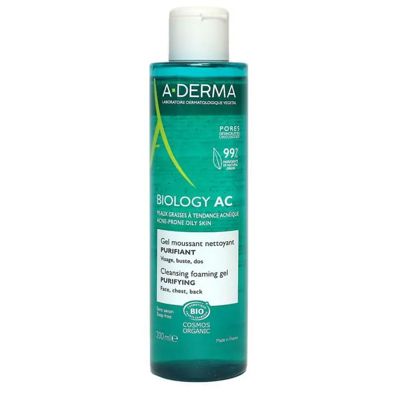 a-derma-biology-ac-gel-mous-net-pur-200ml A-DERMA BIOLOGY-AC GEL MOUSSANT NETTOYANT 200ML – Image 1