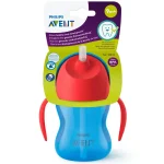 AVENT TASSE BLEU A PAILLE 200ML 9M+ SCF796/01
