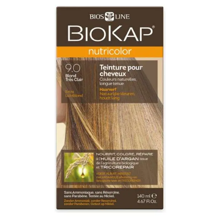 biokap-biokap-nutricolor-teinture-90-blond-tres-clair-coloration.webp BIOKAP NUTRICOLOR TEINTURE 9.0 BLOND TRES CLAIR – Image 1